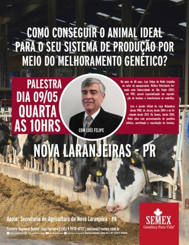 Convite para Palestra sobre Melhoramento Genético
